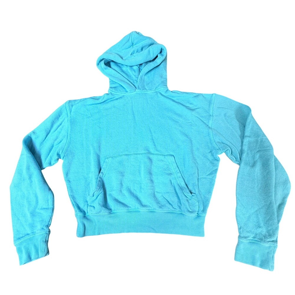 SKIMS French Terry Hoodie Bright Blue XS Modal Cotton Pullover Pocket